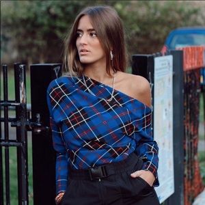 ZARA PLAID TOP
